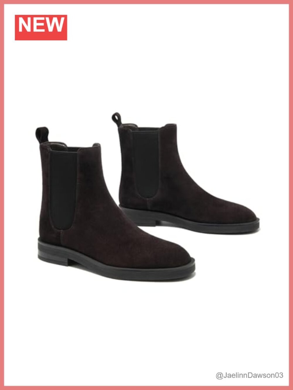 Suede Chelsea Ankle Boots with Faux Fur Lining Narrow Fit Winter